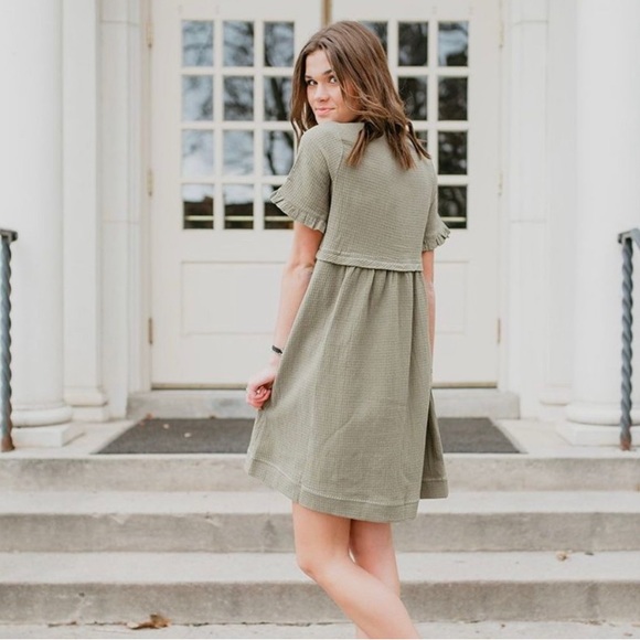 Piper & Scoot Green Peasant Dress - Picture 3 of 6